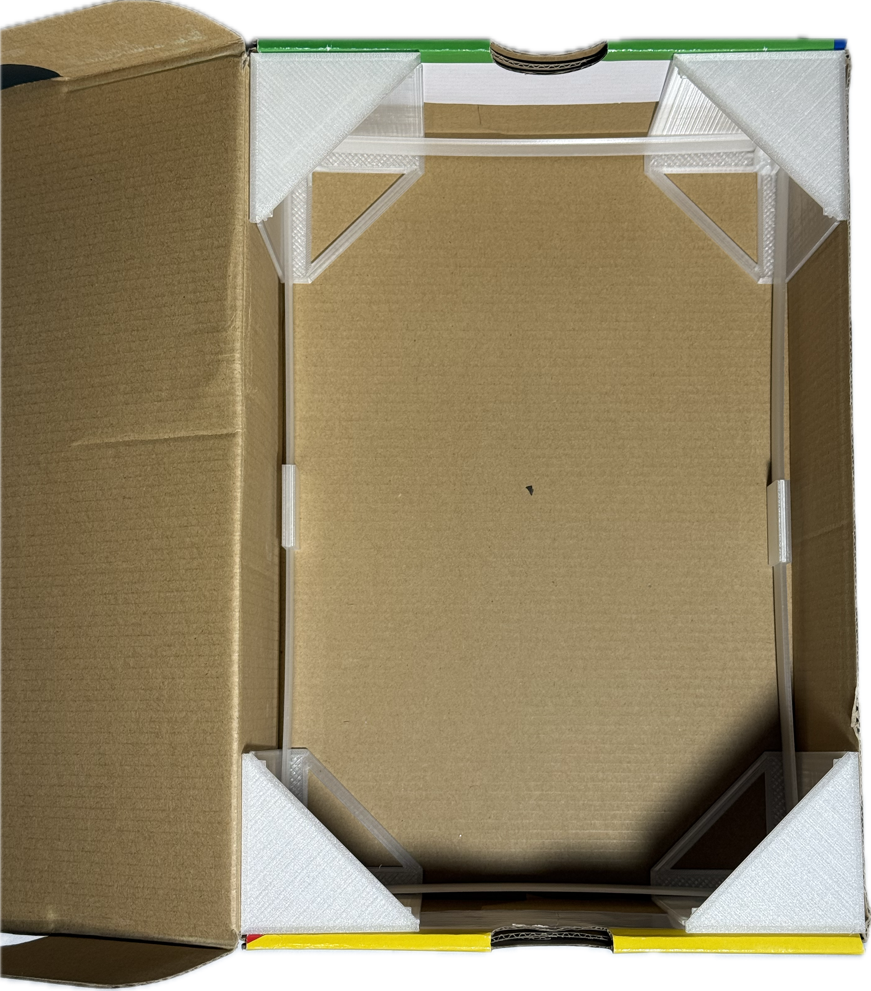 Translucent Clear FSR-MK.I Apparition installed inside an empty sneaker box