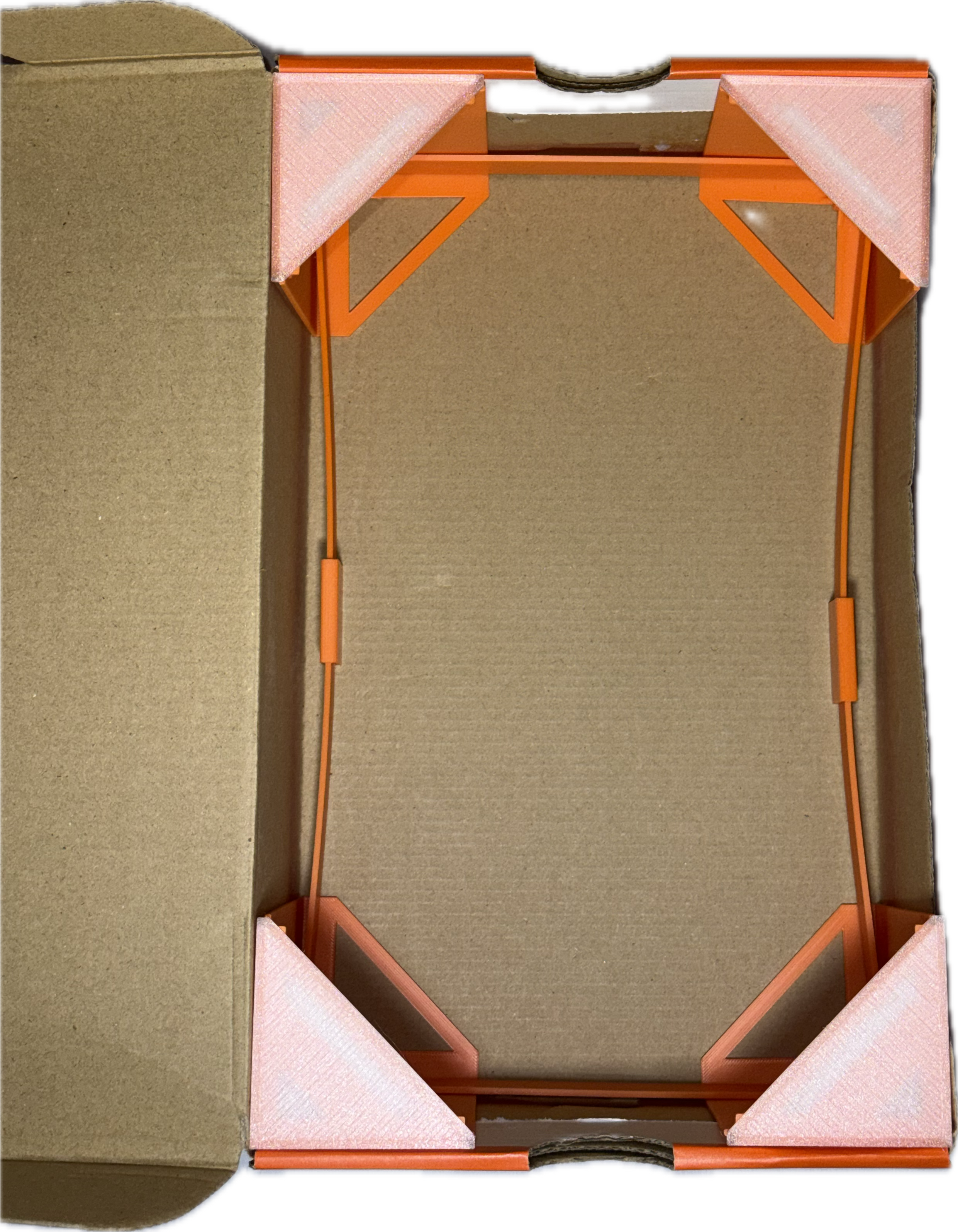 Orange Peel FSR-MK.I Orange Box edition installed inside a 320 by 200 sneaker box